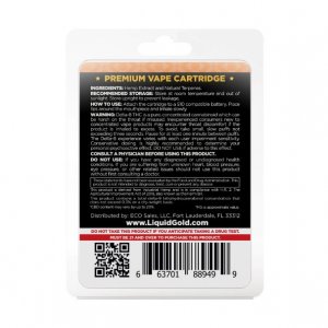 Liquid Gold Delta-8 THC Vape Cartridge - Pineapple Express - 900mg