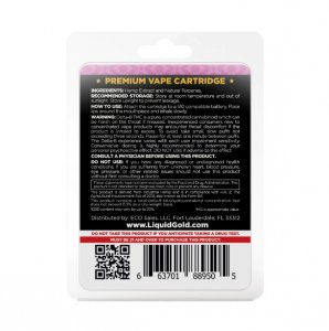 Liquid Gold Delta-8 THC Vape Cartridge - Grape Ape - 900mg