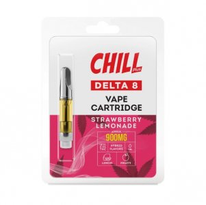 Chill Plus Delta-8 Vape Cartridge - Strawberry Lemonade - 900mg