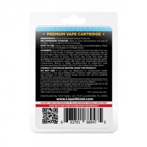 Liquid Gold Delta-8 THC Vape Cartridge - Blue Dream - 900mg