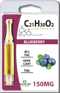 C21H30O2 Cartridge Blueberry 1ML - 150MG