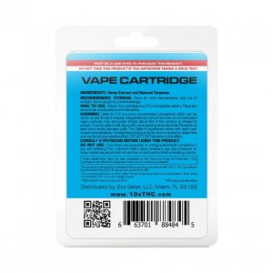 10X Delta-8 THC - Blue Dream Vape Cartridge - 900mg