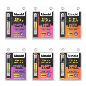 BINOID THCV + DELTA 8 VAPE CARTRIDGES - BUNDLE