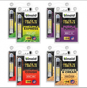BINOID DELTA 10 THC VAPE CARTRIDGES - BUNDLE