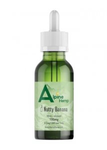 Alpine Hemp Nutty Banana CBD Vape Juice