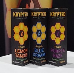 Krypted Lemon Tangie CBD Vape Juice