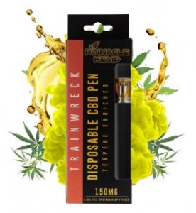 Pinnacle Hemp Trainwreck CBD Disposable Vape Pen (150MG)