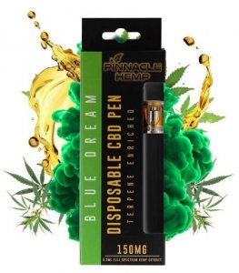 Pinnacle Hemp Blue Dream CBD Disposable Vape Pen (150MG)