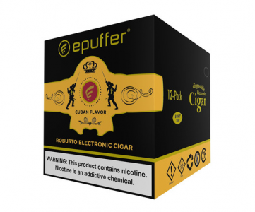 ROBUSTO HAVANA BLUE DISPOSABLE E-CIGAR 12-PACK