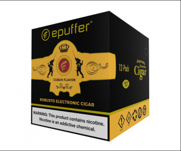 ROBUSTO DISPOSABLE D1500 E-CIGAR 12-PACK