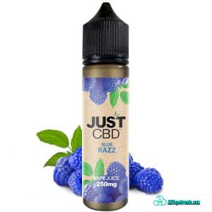 JustCBD Vape Juice Blue Razz 250mg