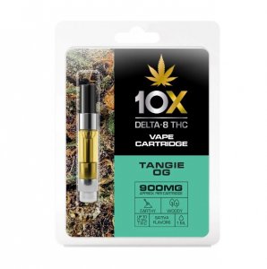 10X Delta-8 THC - Tangie OG Vape Cartridge - 900mg (1ml)